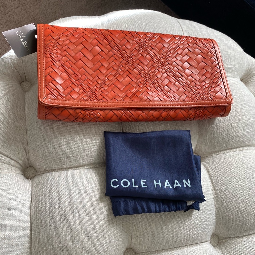 ✨FLASH SALE!!!✨Cole Haan Genevieve NWT! Woven Leather Bag - Picture 5 of 15